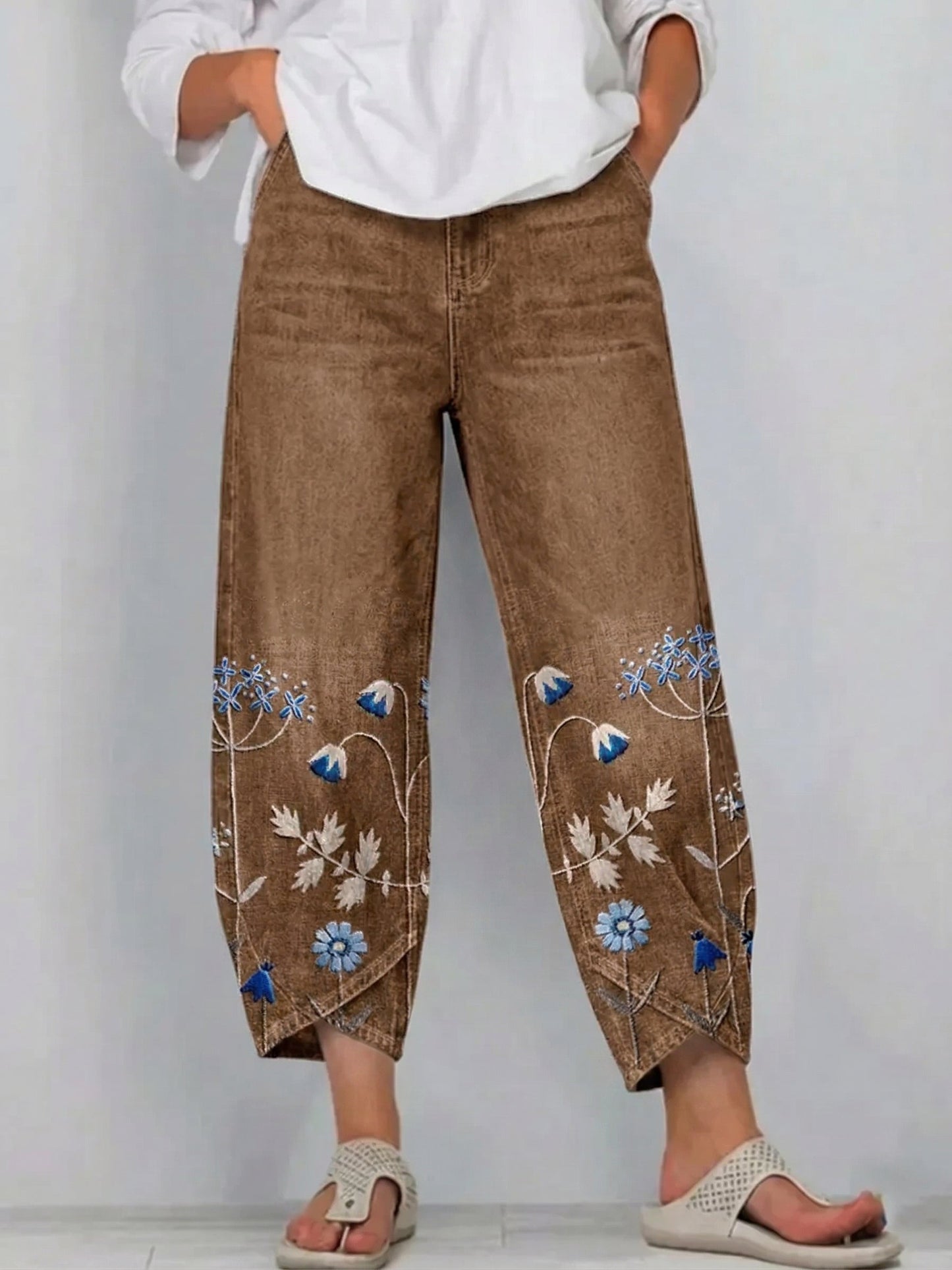 Aven broek Bruin