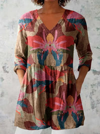 Fenna | Bloemen V-Hals Top