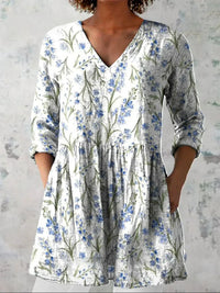 Rosalie | Lieflijk Bloemen V-Hals Shirt