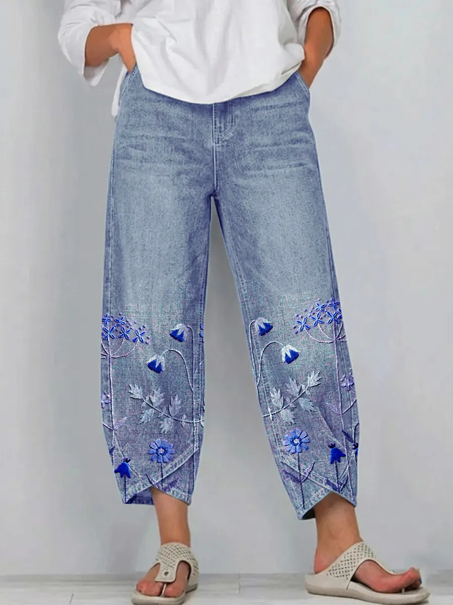 Aven broek Blauw
