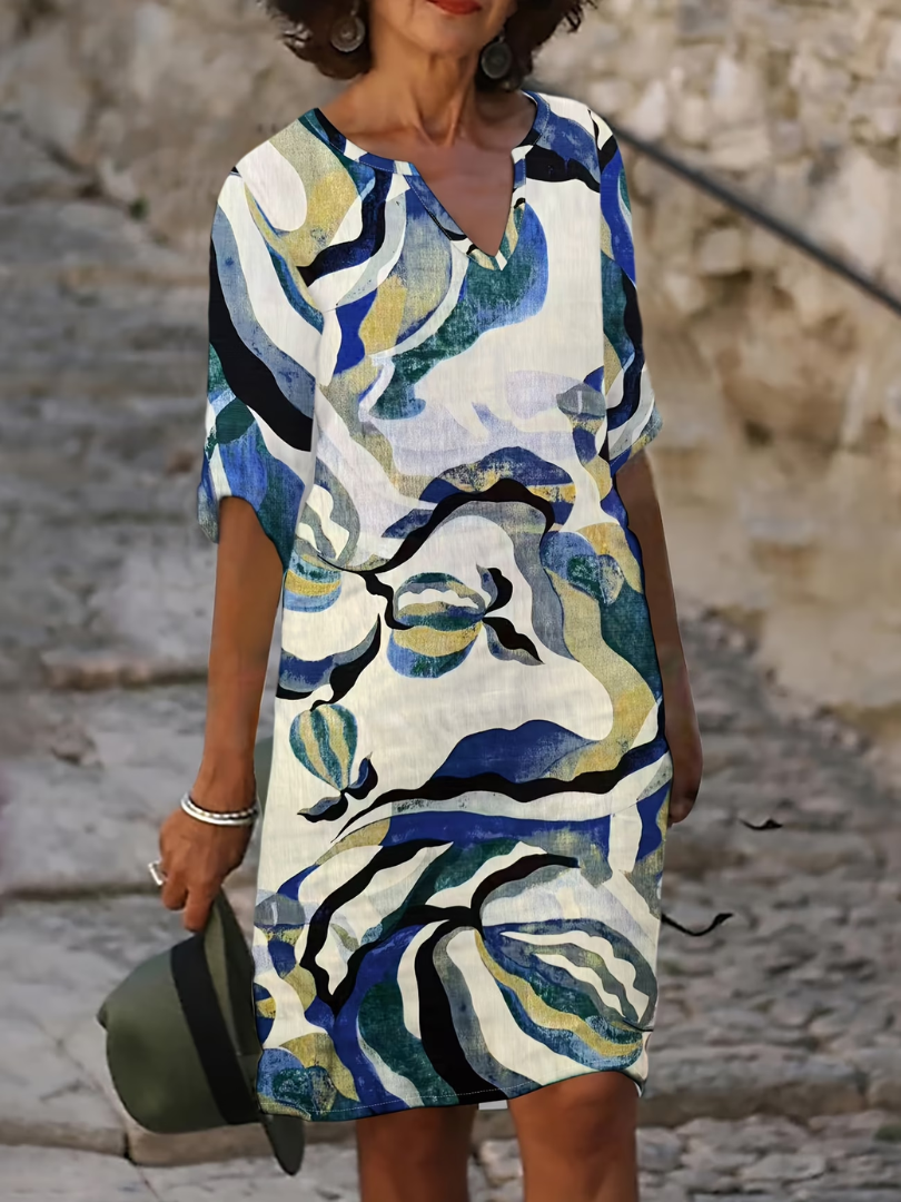 Emma zomerjurkje Blauw