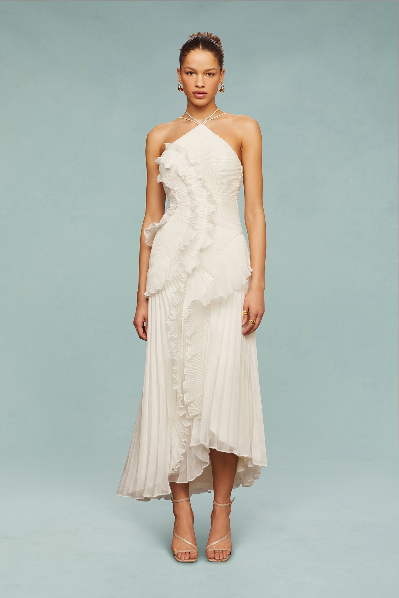 Serelina maxi jurk Wit