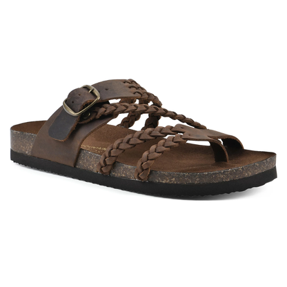 Jose | Gevlochten Kurksandalen