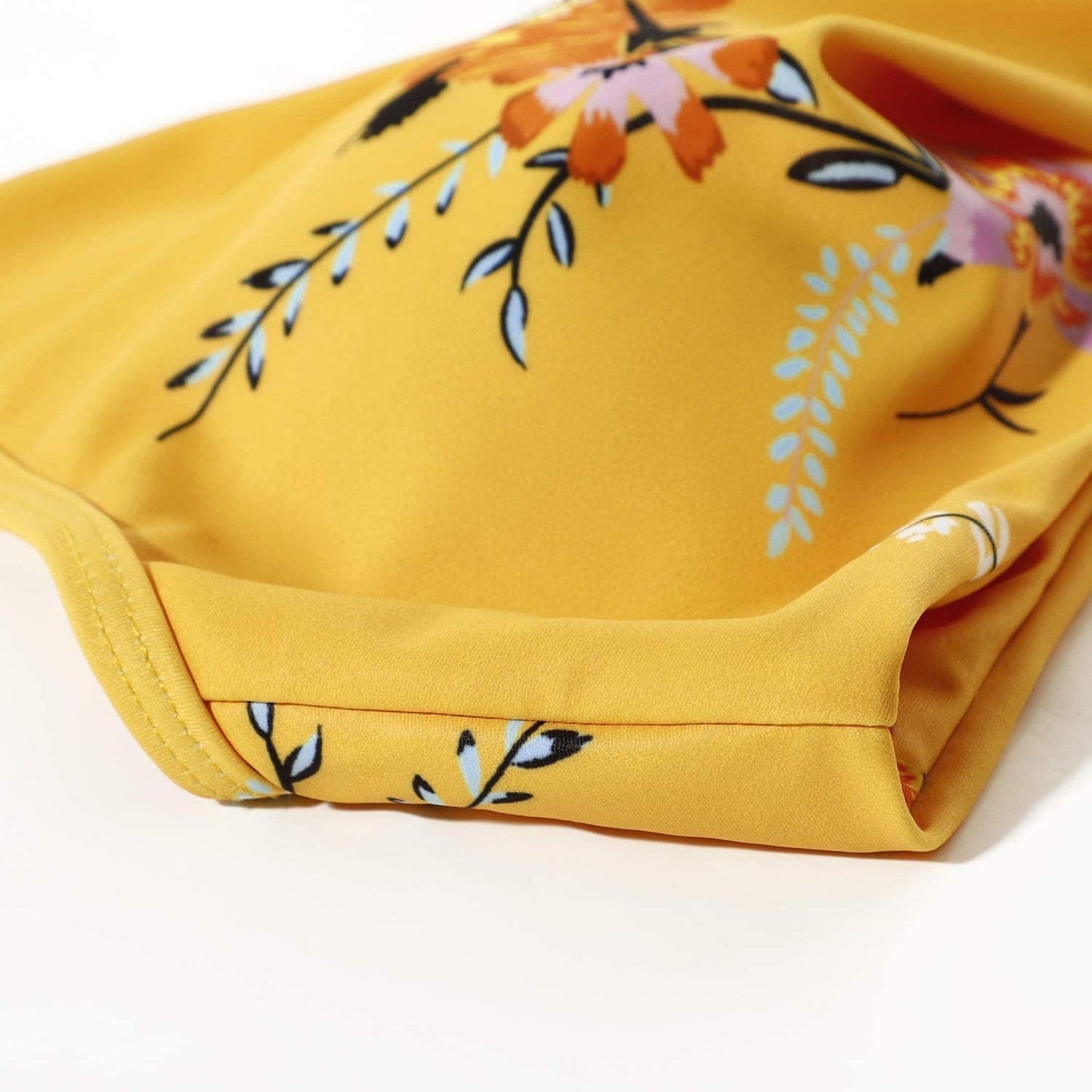 Belle High Waisted bikini - Geel detail 3