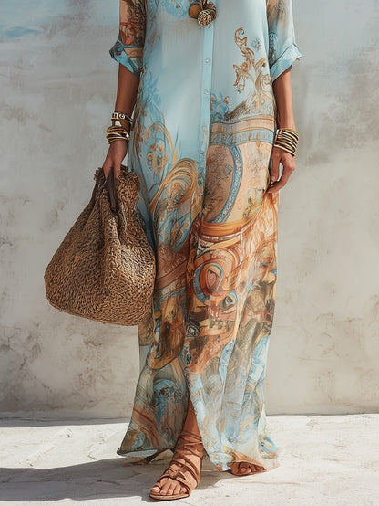 Kim | Mediterrane Blousejurk (Tijdelijk 1+1 Gratis!)