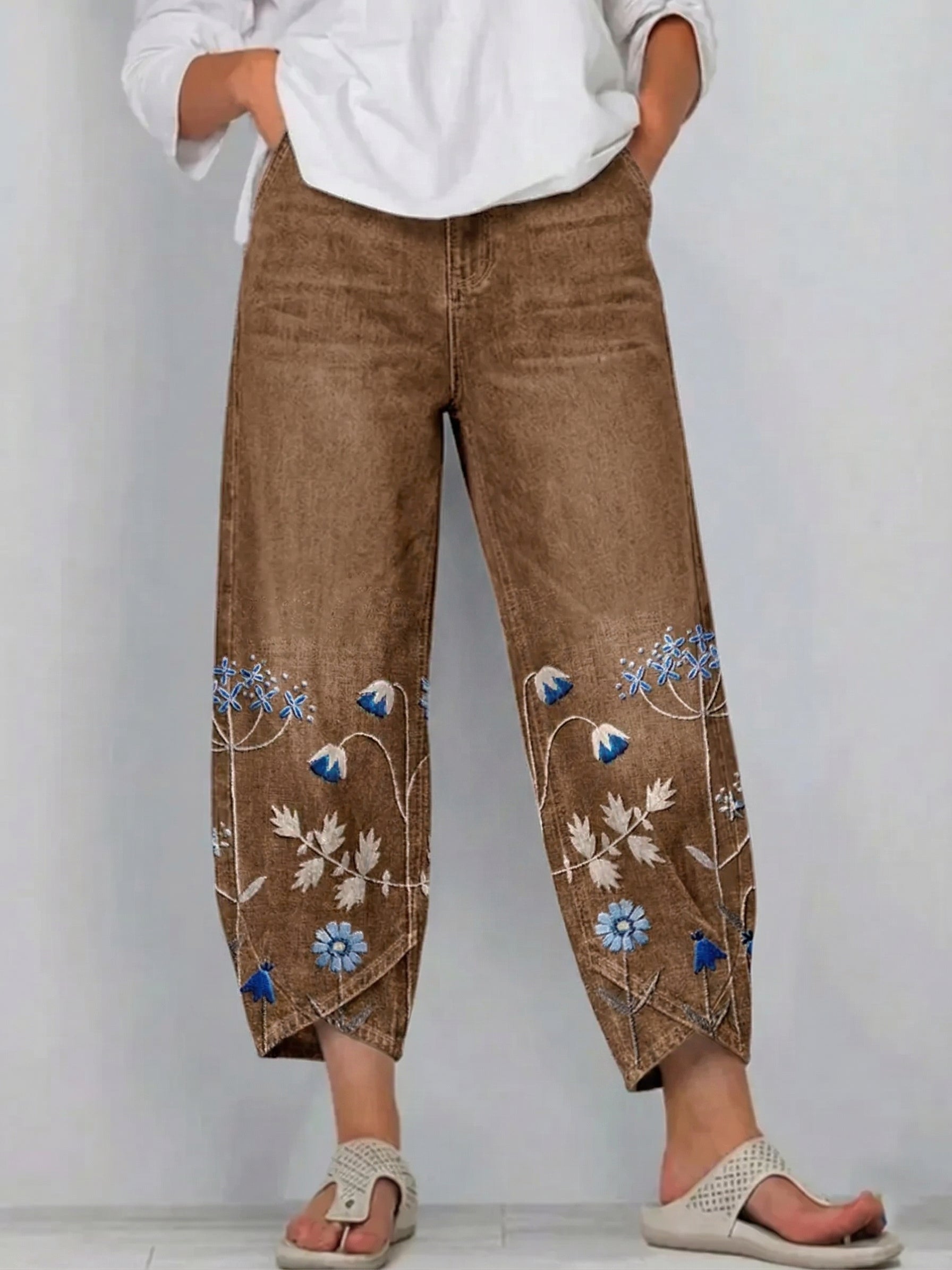 Aven broek Bruin