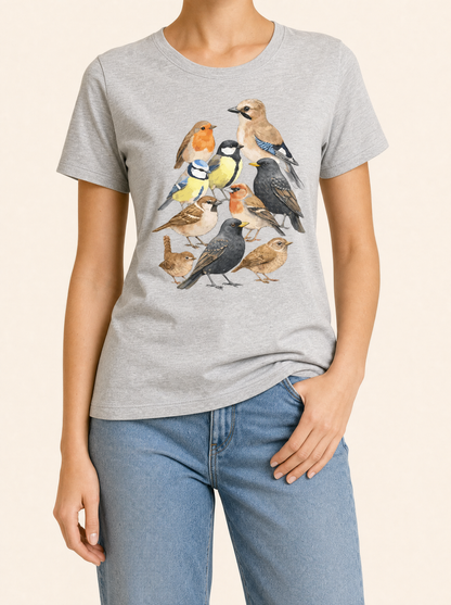 COLETTE Vogel T-shirt - Grijs