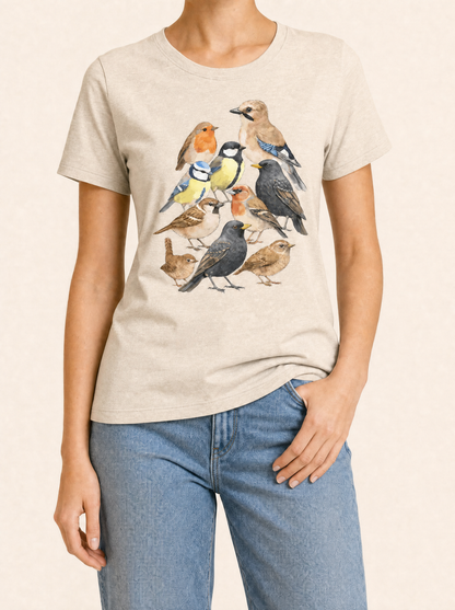 COLETTE Vogel T-shirt - Beige