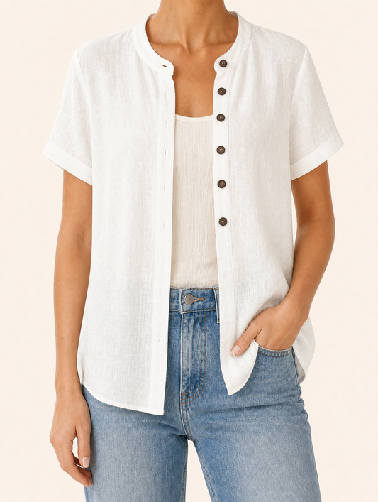 NOVA oversized open blouse wit Maison Noor