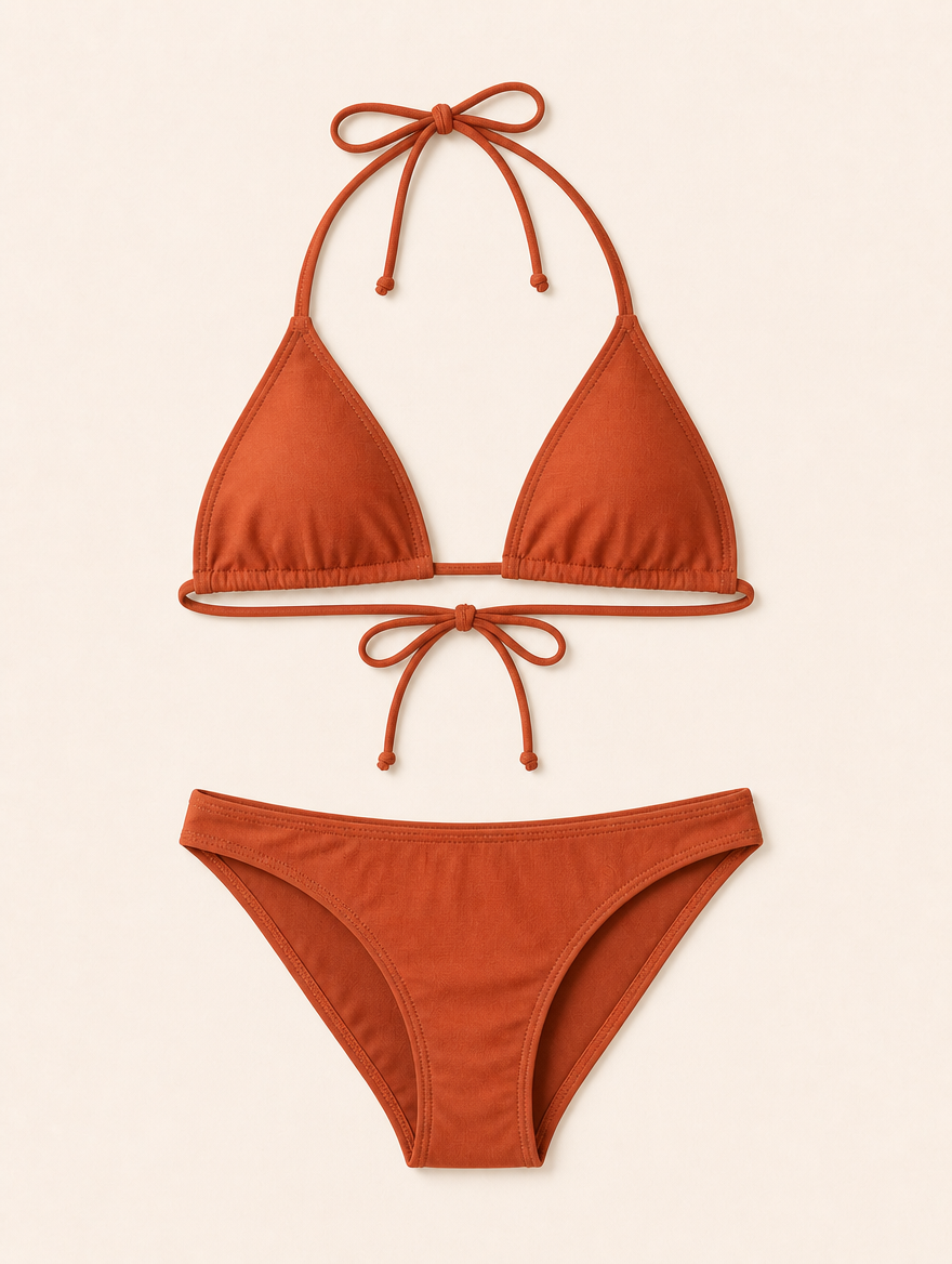 SAVANNAH triangle bikini terracotta