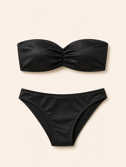 MIRABEL bandeau bikini zwart Maison Noor