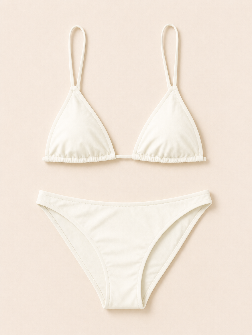 SAVANNAH triangle bikini ivoor
