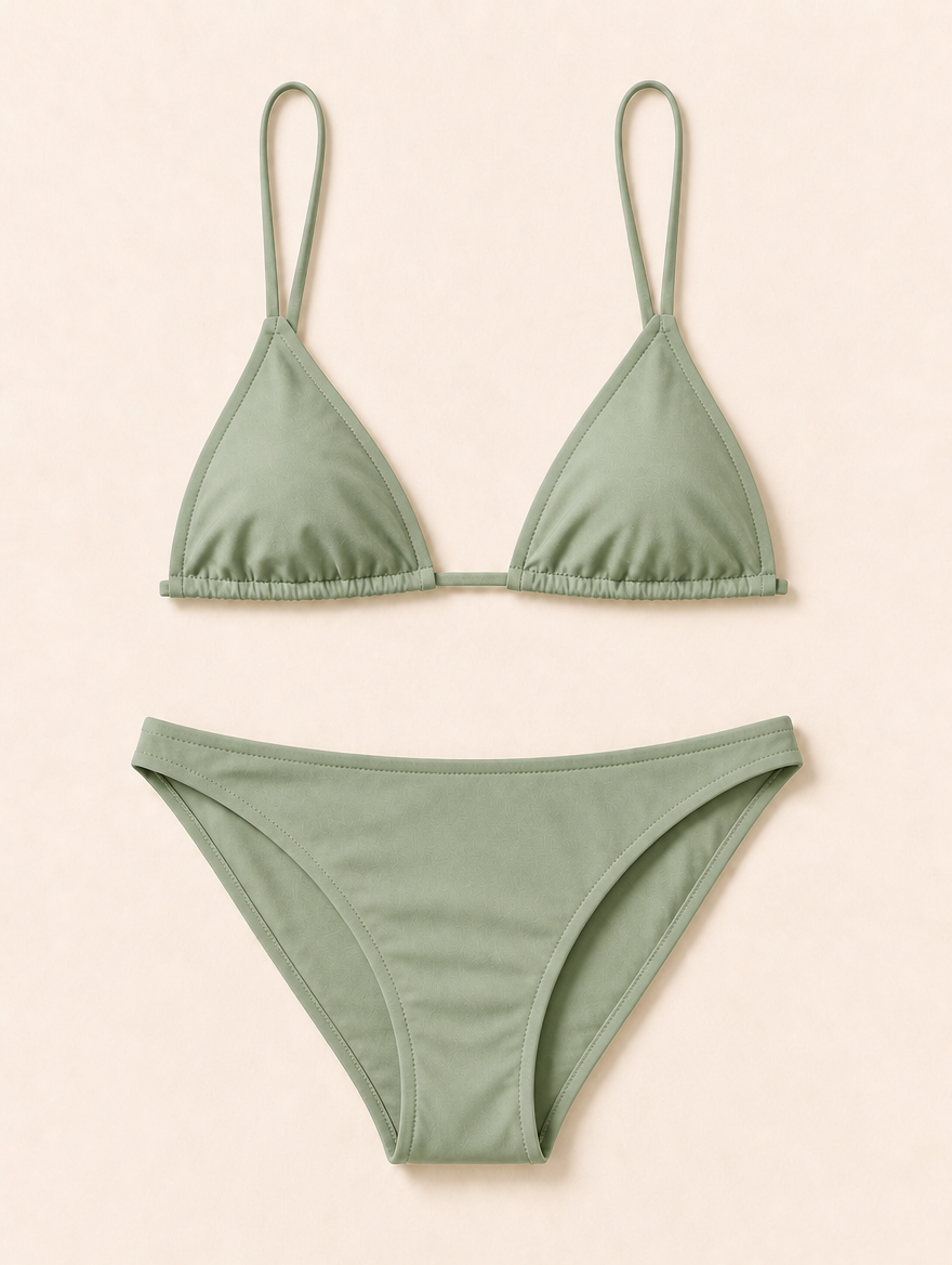 SAVANNAH triangle bikini sage