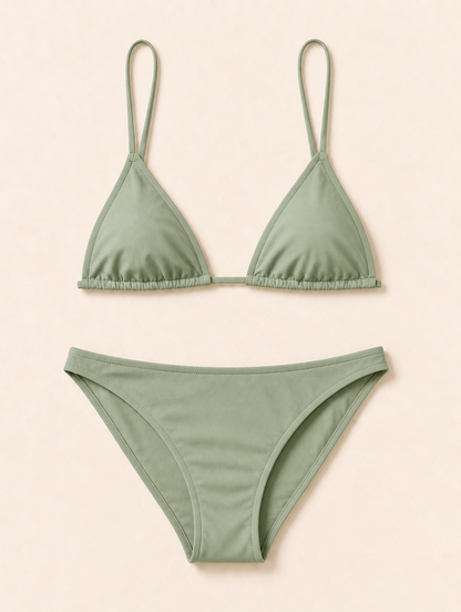 SAVANNAH triangle bikini sage