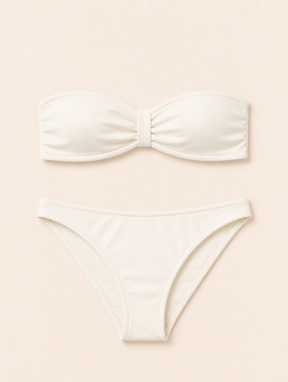 MIRABEL bandeau bikini ivoor