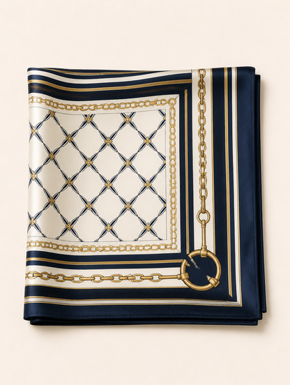 VIRGINIE zijden sjaal foulard print Maison Noor