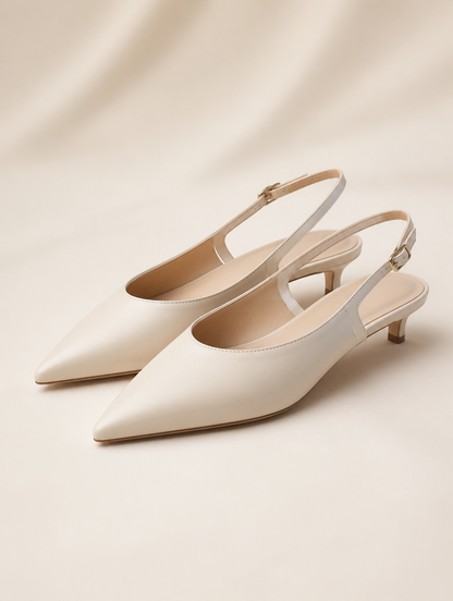 CÉLESTINE Slingbacks Crème