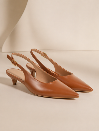 CÉLESTINE Slingbacks Caramel
