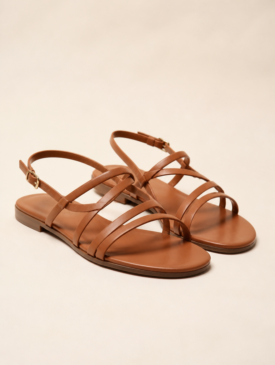 ADRIENNE Sandalen Tan