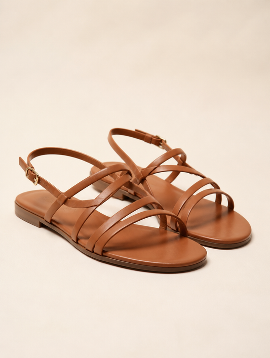 ADRIENNE Sandalen Tan