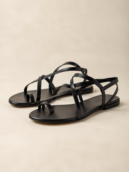 ADRIENNE Sandalen Zwart