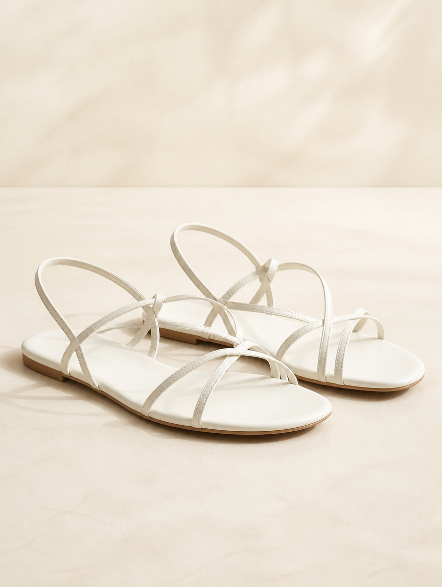 ADRIENNE Sandalen Wit
