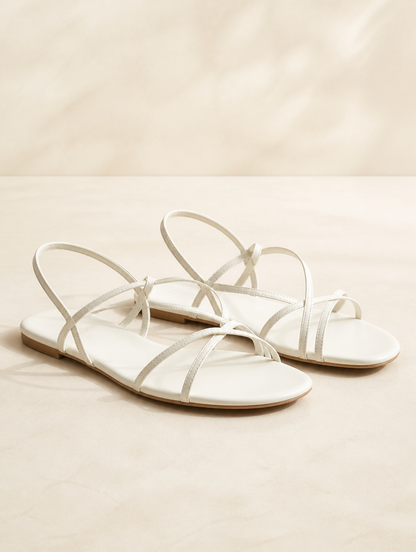 ADRIENNE Sandalen Wit