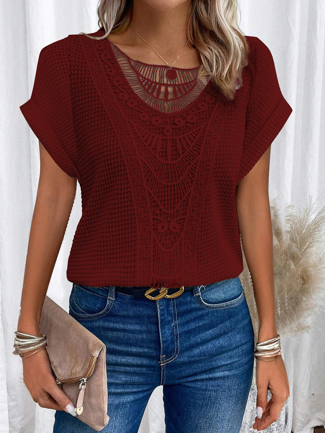 CLARA | Gehaakte Bohème Top | 1+1 GRATIS
